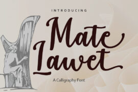 Mate Lawet Font