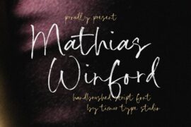 Mathias Winford Font