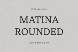 Matina Rounded Demo Font