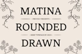 Matina Rounded Drawn Demo Font