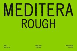 Meditera Rough Demo Font