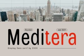 Meditera Rounded Demo Font