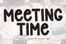 Meeting Time Font