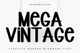Mega Vintage Font