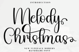 Melody Christmas Font