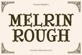 Melrin Rough Demo Font