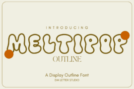 Meltipop Outline Font