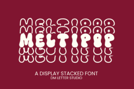 Meltipop Stacked Font