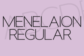 Menelaion Font