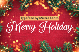 Merry Holiday Font