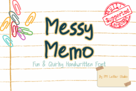 Messy Memo Font