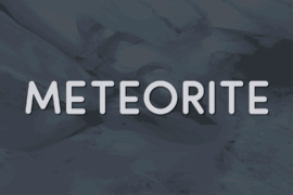 Meteorite Font
