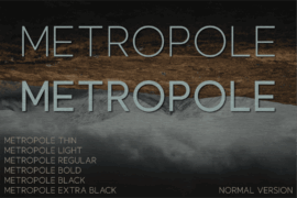 Metropole Font Family