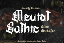 Meviat Gothic Font
