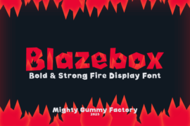 MGF Blazebox Personal Use Font