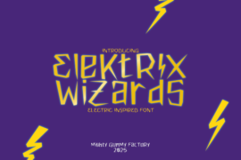 MGF Elektrix Wizards Personal Use Font