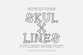 MGF Skulxlines Personal Use Font