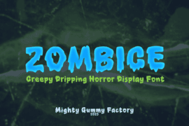 MGF Zombice Personal Use Font