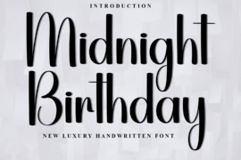 Midnight Birthday Font