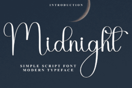 Midnight Sun Font