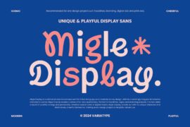 Migle Display Font