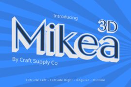 Mikea 3D Demo Font