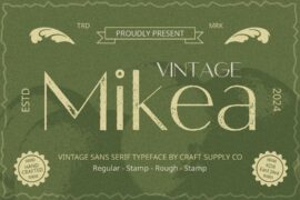 Mikea Vintage Demo Font