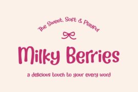 Milky Berries Font