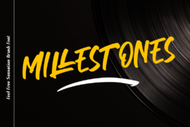 MILLESTONES – Personal Use Font