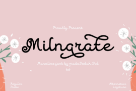 Milnarate DEMO Font