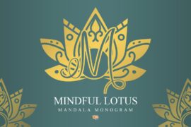 Mindful Lotus Mandala Monogram Font