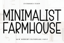 Minimalist Farmhouse Font