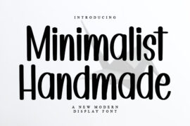 Minimalist Handmade Font
