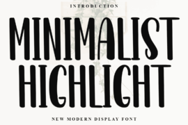 Minimalist Highlight Font