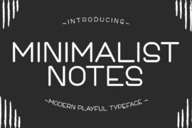 Minimalist Notes Font