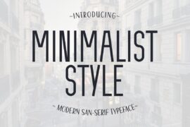 Minimalist Style Font