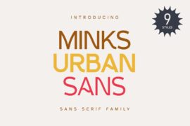 MINKS URBAN SANS Font Family