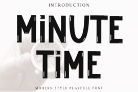 Minute Time Font