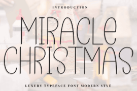 Miracle Christmas Font
