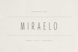 Miraelo demo Font
