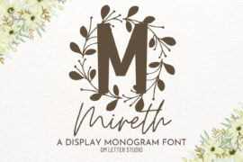 Mireth Monogram Font