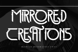 Mirrored Creations Demo Font
