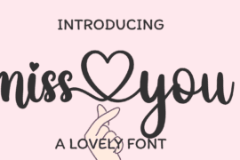 miss you girl Font