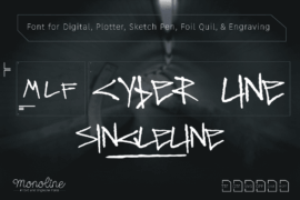 MLF Cyber Line Demo Font