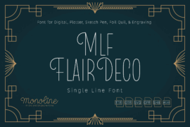 MLF Flair Deco SingleLine TRIAL Font