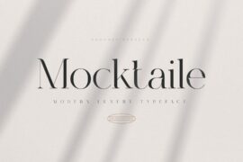 Mocktaile Typeface PERSONAL USE ONLY Font