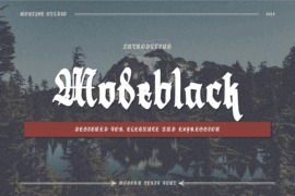 Modeblack Font