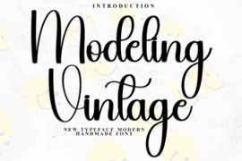 Modeling Vintage Font