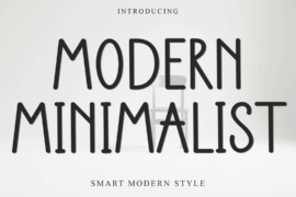 Modern Minimalist Font