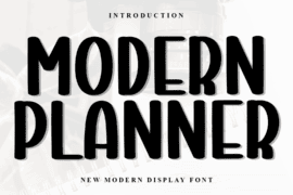 Modern Planner Font